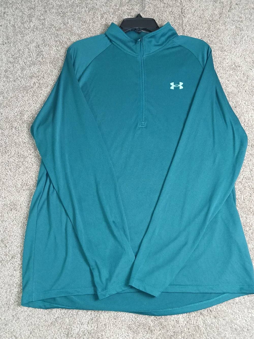 Under Armour Teal Long Sleeve‎ 1/2 Zip Performance Shirt for Men XL